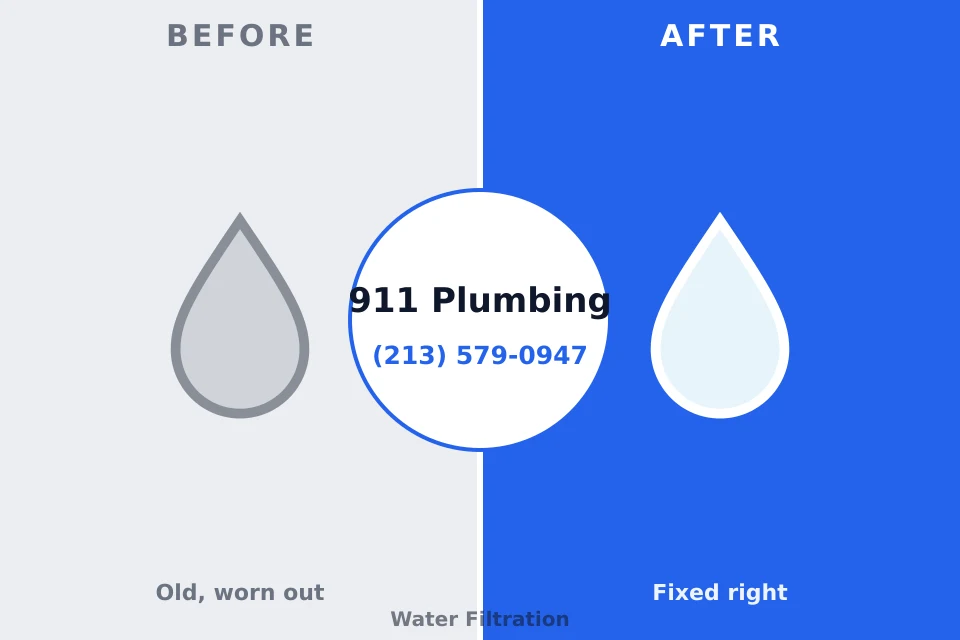Before and after: plumbing repair Redington Shores, FL